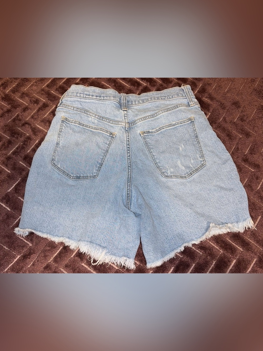 Universal Thread Light Blue High-Rise Denim Cutoff Shorts
